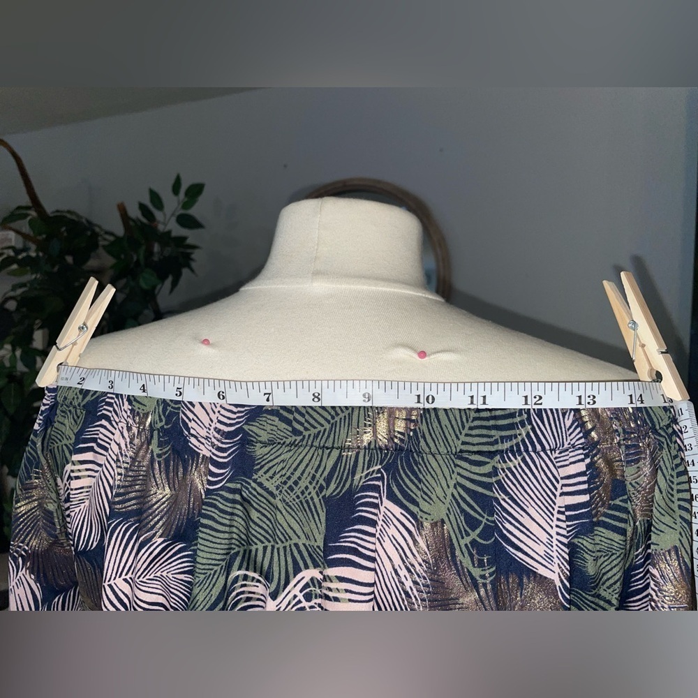 Blue Island Off-Shoulder Tropical Dress / Cover-Up Size L - Picture 5 of 8